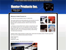 Tablet Screenshot of hunterproducts.com